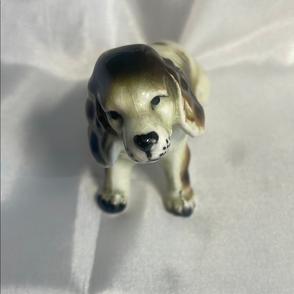 Vintage Enesco Imports Japan Ceramic Spaniel Dog Figurine